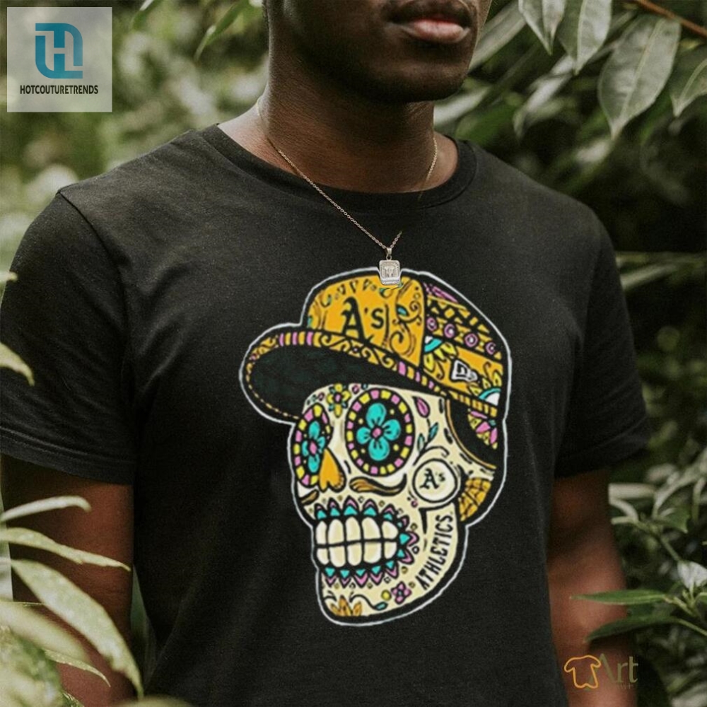 Score Big With Oakland Athletics Sugar Skulls Shirt 2024