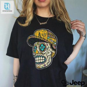 Score Big With Oakland Athletics Sugar Skulls Shirt 2024 hotcouturetrends 1 3