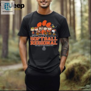 Clemson Tigers 2024 Ncaa Softball Shirt Feat. Snoopy Bark Out Loud hotcouturetrends 1 1