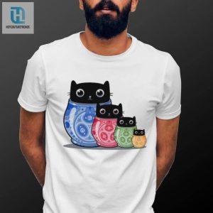 Purrfectly Funny Catryoshka Black Cats Shirt hotcouturetrends 1 3