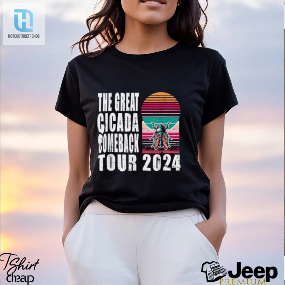 Vintage Cicada Tour 2024 Tee Bug Out In Style