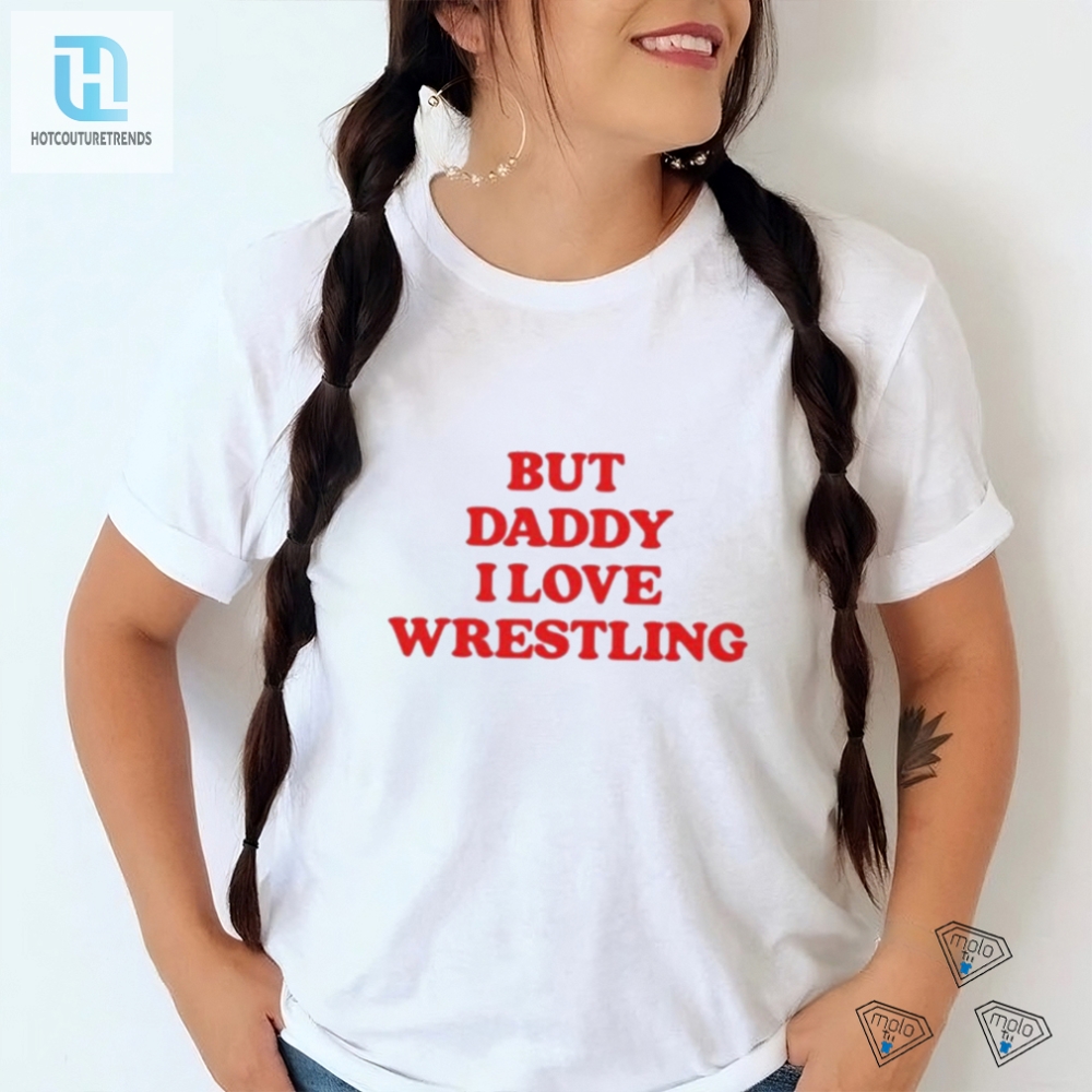Daddys Little Wrestler Official Funny Wrestling Tee 2024