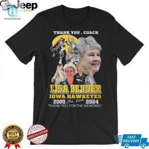 Coach Lisa Bluder Iowa Hawkeyes Tee Thanks For The Memories hotcouturetrends 1 2