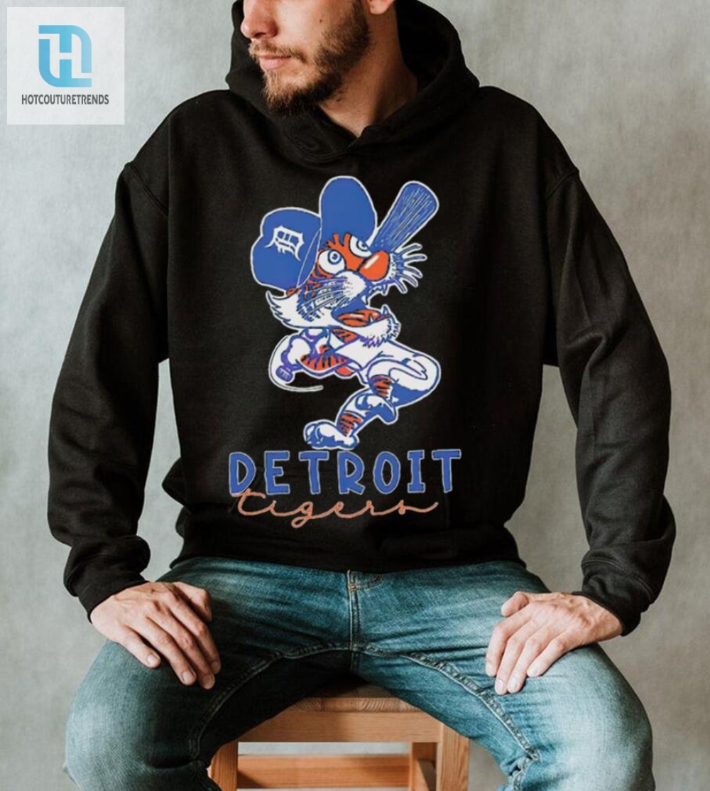 Roar In Style Detroit Tigers Retro Mascot Tee