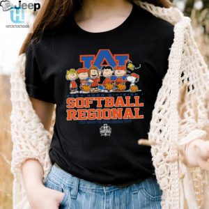 Auburn Softball Shirt Peanuts Characters Logo 2024 Ncaa Fun hotcouturetrends 1 3