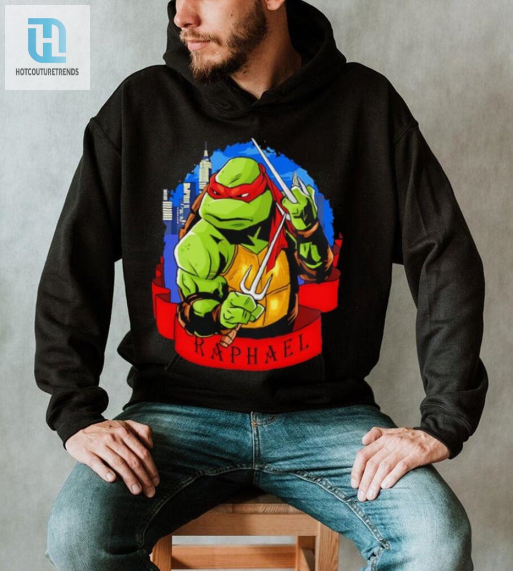 Raphs Skyline Ninja Turtle Shirt With A Slice Of Humor