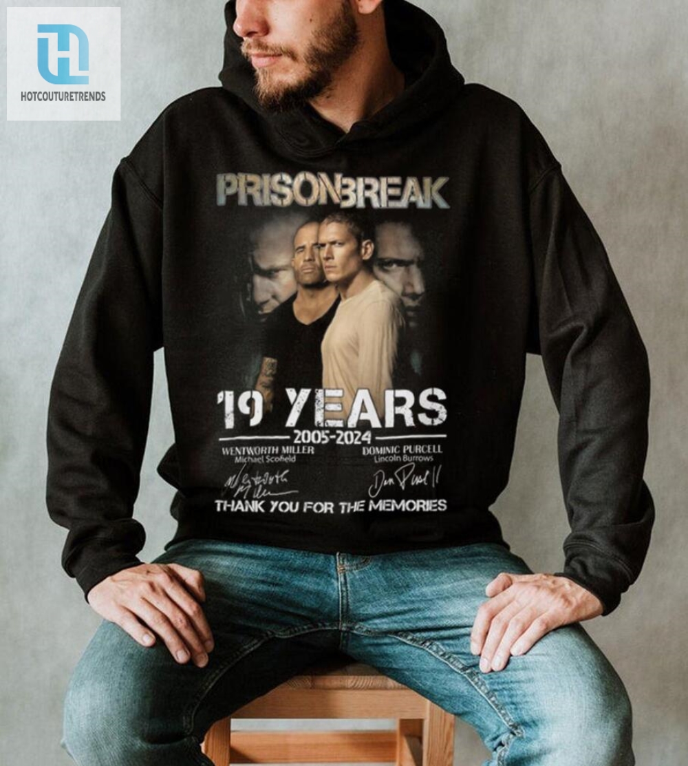 Free Wentworth Miller Tshirt Prison Break 19 Years Of Memories