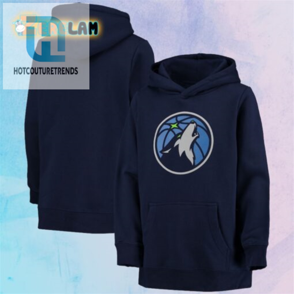 Stay Wild Timberwolves Youth Logo Hoodie  Howl About That