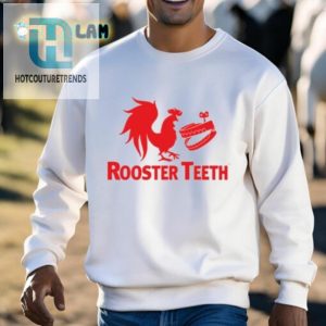 Cluck Yeah Rooster Teeth Logo Shirt Get Your Feathered Fashion Fix hotcouturetrends 1 2