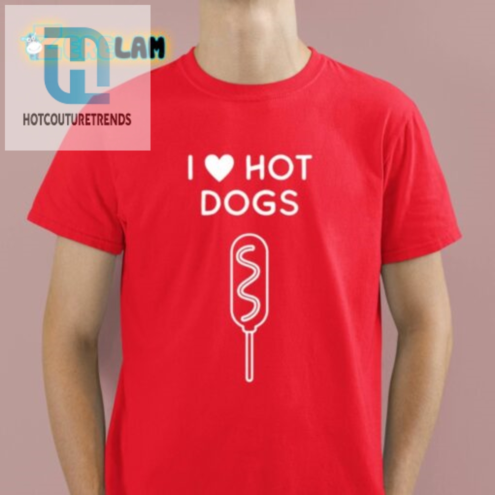 Hot Dog Lover Tee Wear Your Heart And Appetite On Your Sleeve