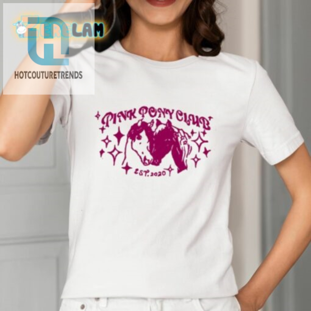 Pink Pony Club Est 2020 Tee Join The Herd  Horse Around