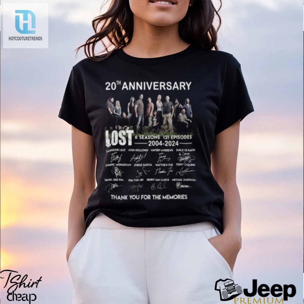 Lost 20Th Anniversary Tee 6 Seasons 121 Episodes 20042024  Counting