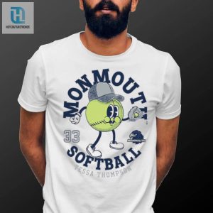 Hit A Home Run In Style With The Monmouth Ncaa Softball Tee Ft. Tessa Thompson hotcouturetrends 1 2