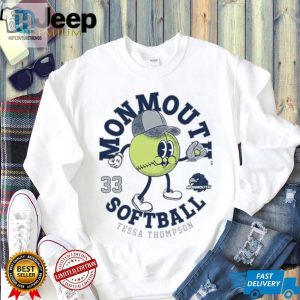 Hit A Home Run In Style With The Monmouth Ncaa Softball Tee Ft. Tessa Thompson hotcouturetrends 1 3