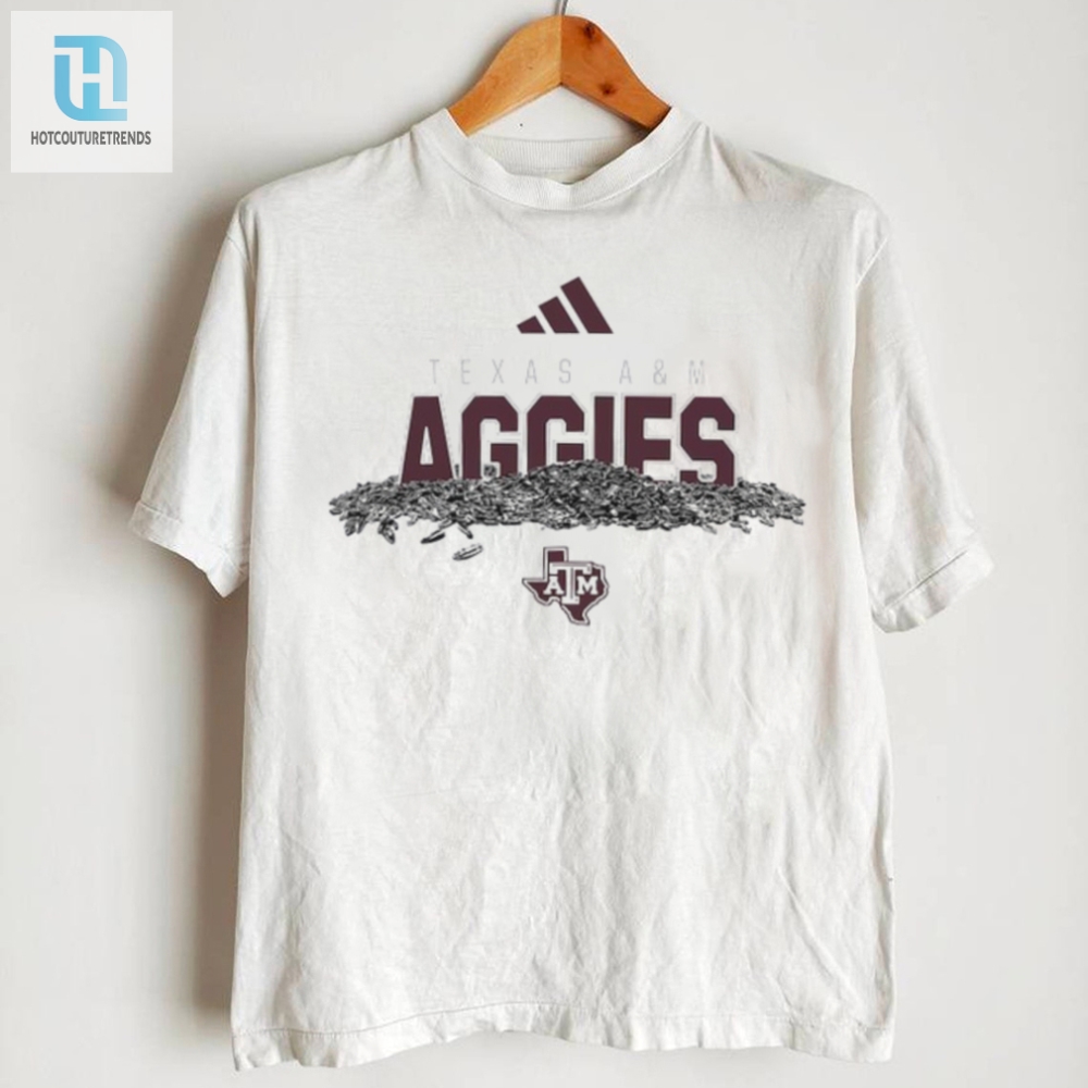 Crack A Smile With This Aggies Sunflower Seed Tee