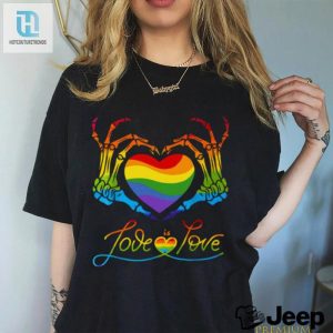 Love Wins Lgbt Rainbow Skeleton Pride Tee hotcouturetrends 1 2