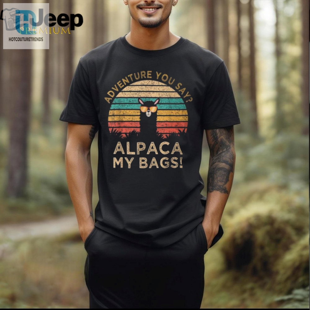 Alpaca My Bags Vintage Adventure Travel Tee  Roam In Style