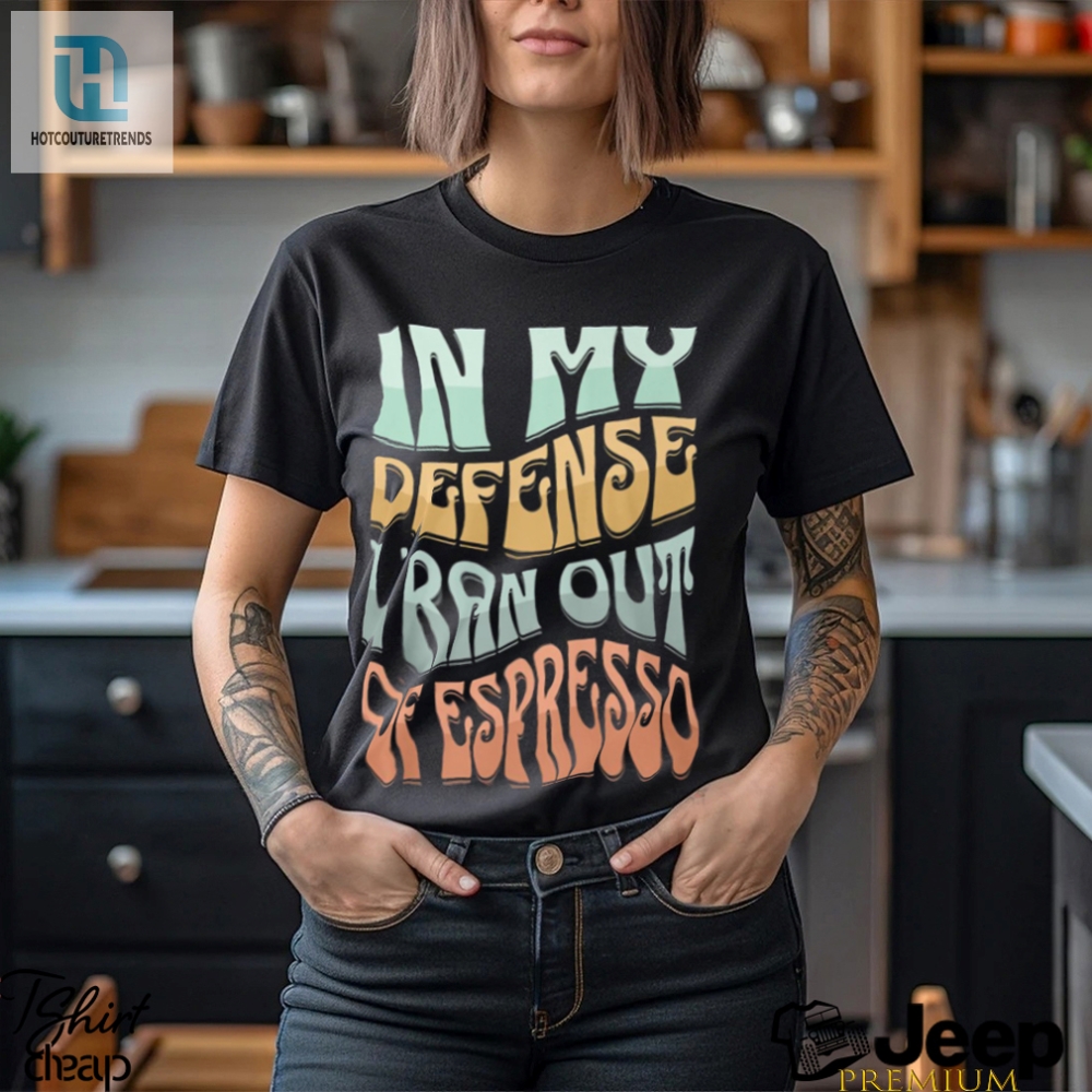 Espresso Lovers Defense Out Of Beans Shirt
