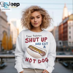 Silencing Protesters With Hot Dogs Get Your Official Shirt Now hotcouturetrends 1 1