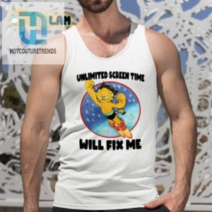 Unlimited Screen Time Tee Funny Unique Fix Me Shirt hotcouturetrends 1 4