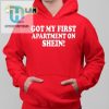 Hilarious My First Apartment Banter Baby Shirt Unique Fun hotcouturetrends 1