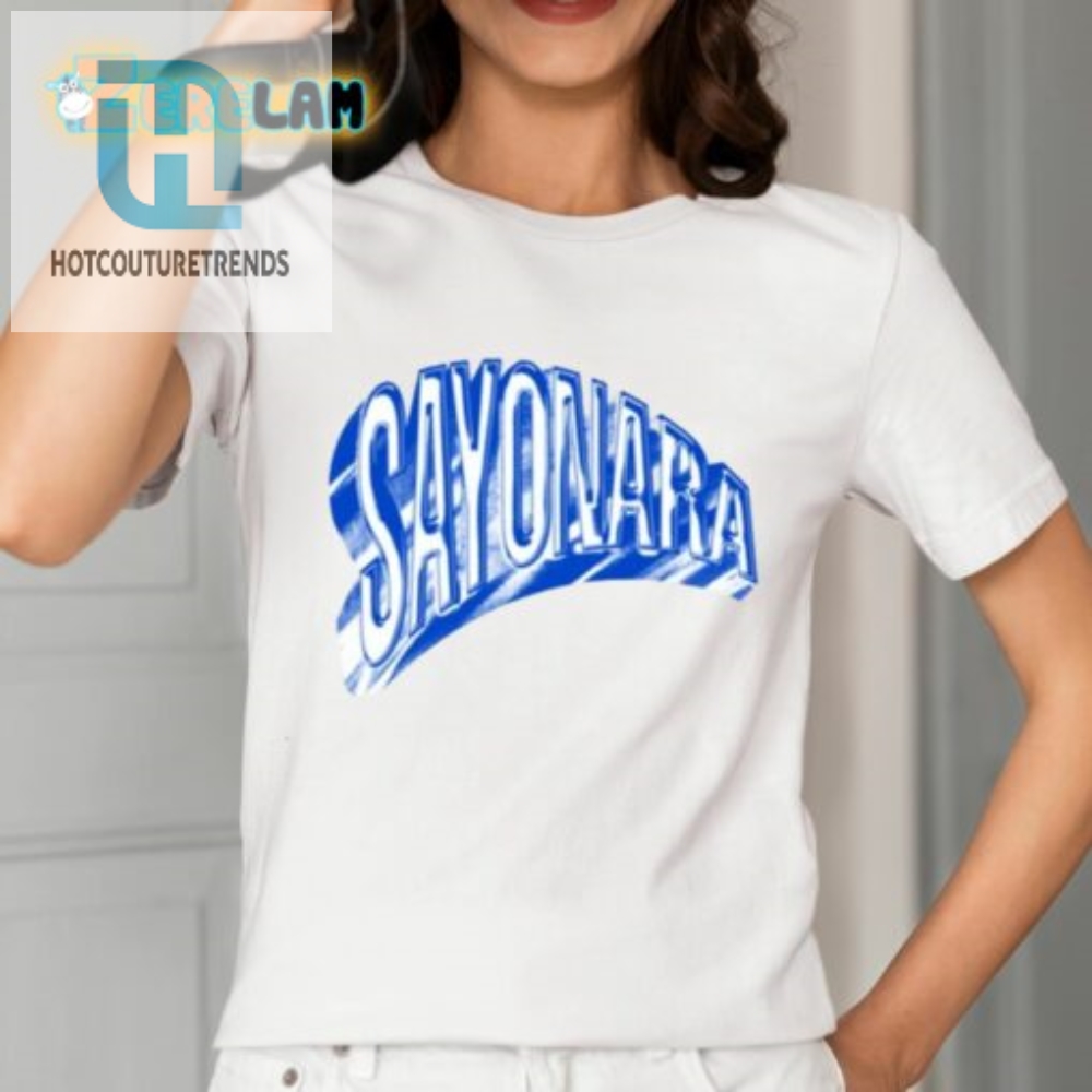 Sayonara Style Shine In An Alvarodiaz Logo Tee