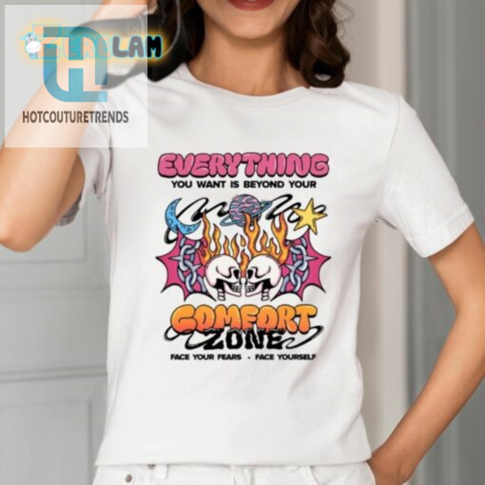 Step Out In Style Comfy Zone Shirt With A Humorous Twist