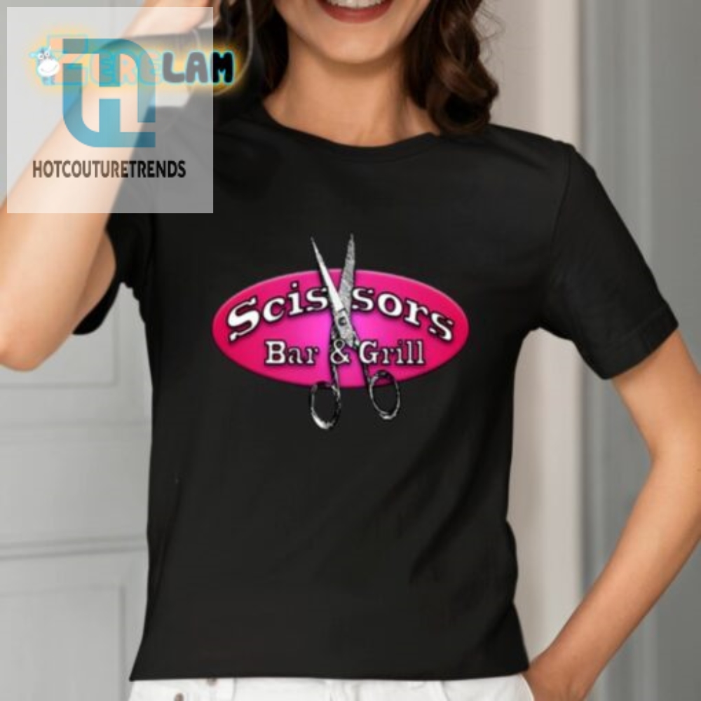 Cut Above The Rest Funny Scissors Bar  Grill Shirt