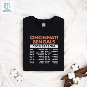 Bengals 2024 Rock The Schedule Shirt With Roaring Laughs hotcouturetrends 1 2