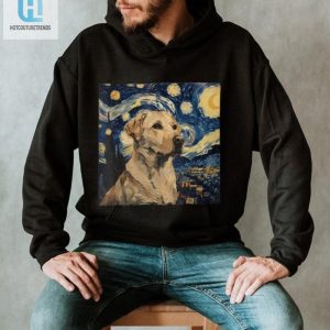 Vincent Van Doggo Starry Night Labrador Tshirt Fun hotcouturetrends 1 1