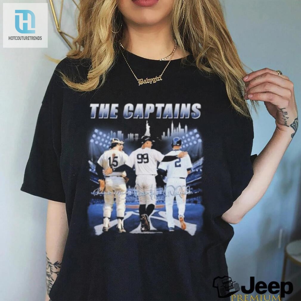 Legendary Yankees Shirt Jeter Munson Judge Signatures Fun