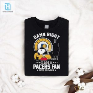 Damn Right Im A Pacer Fan Official Snoopy Tv Show Shirt hotcouturetrends 1 2