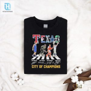 Texan Champs Marching Abbey Road Signatures Tee hotcouturetrends 1 2