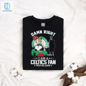 Damn Right Im A Celtics Fan Official Snoopy Tv Show Shirt hotcouturetrends 1 2