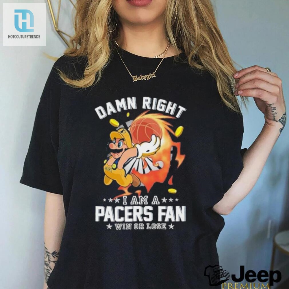 Funny Super Mario Indiana Pacers Fan Shirt  Win Or Lose
