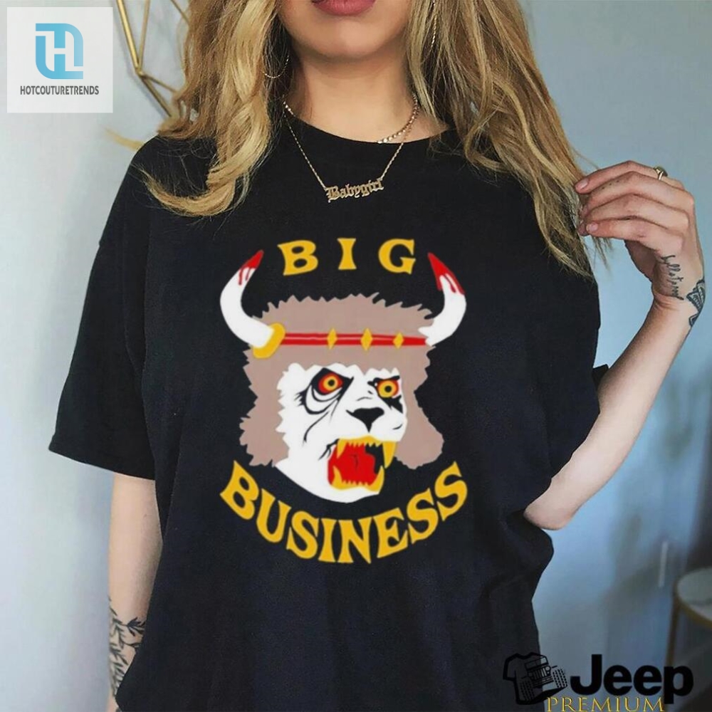 Get Your Laughs With Our Official Big Business Horns Tee