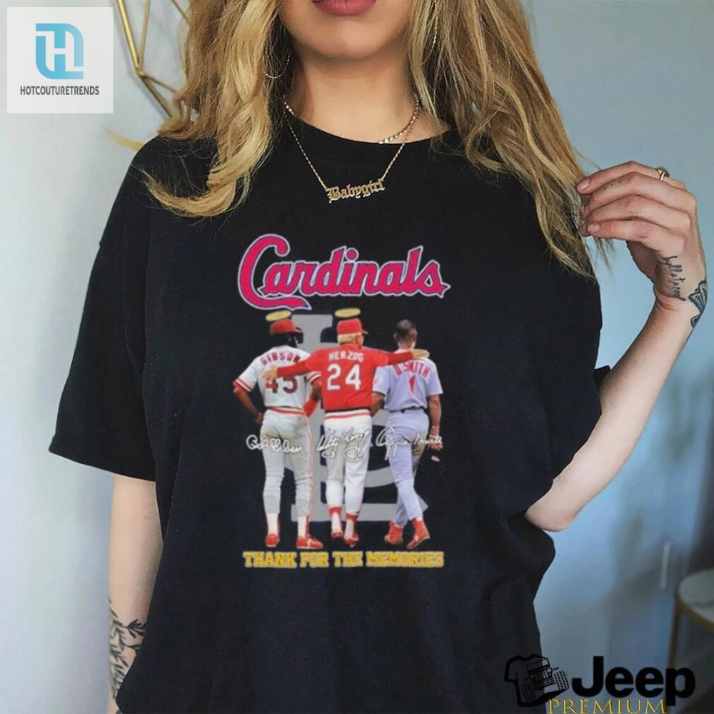 Lol St Louis Cardinals Legends Tee Gibson Herzog  O. Smith