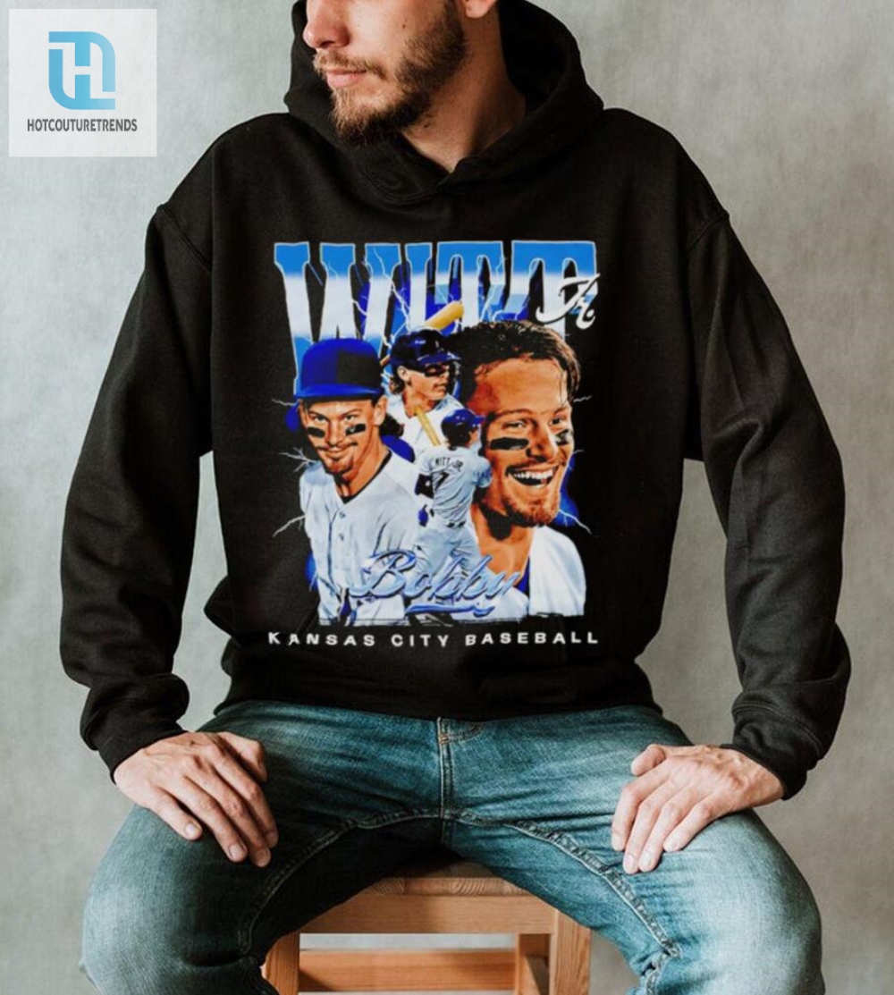 Rock A Retro Laugh Bobby Witt Jr. Royal Vintage Tee