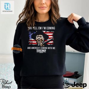 Funny Trump 2024 Shirt Americas Coming With Me hotcouturetrends 1 2