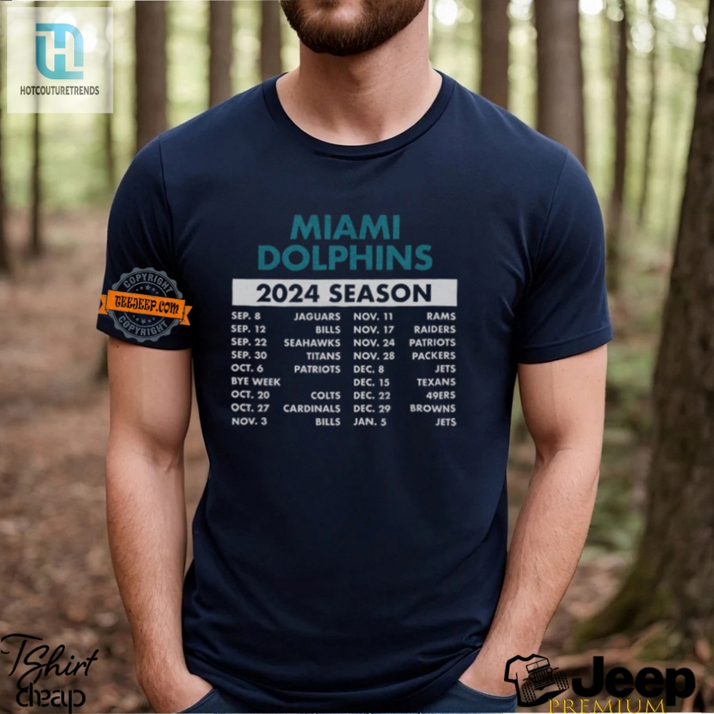 Dolphins Play Dates Tee 2024 Schedule With A Splash