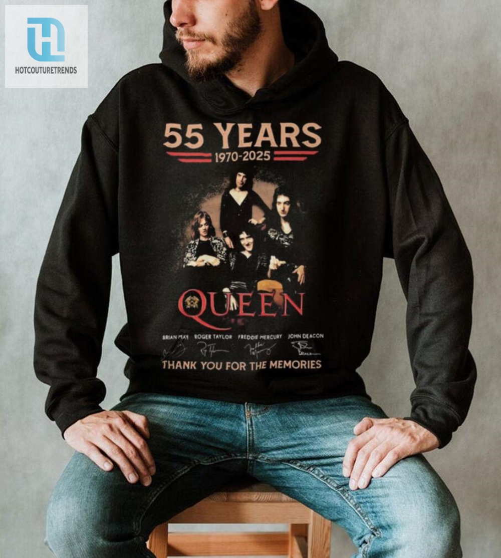 55 Years Of Queen Hilarious Memories Tshirt Signed  Iconic