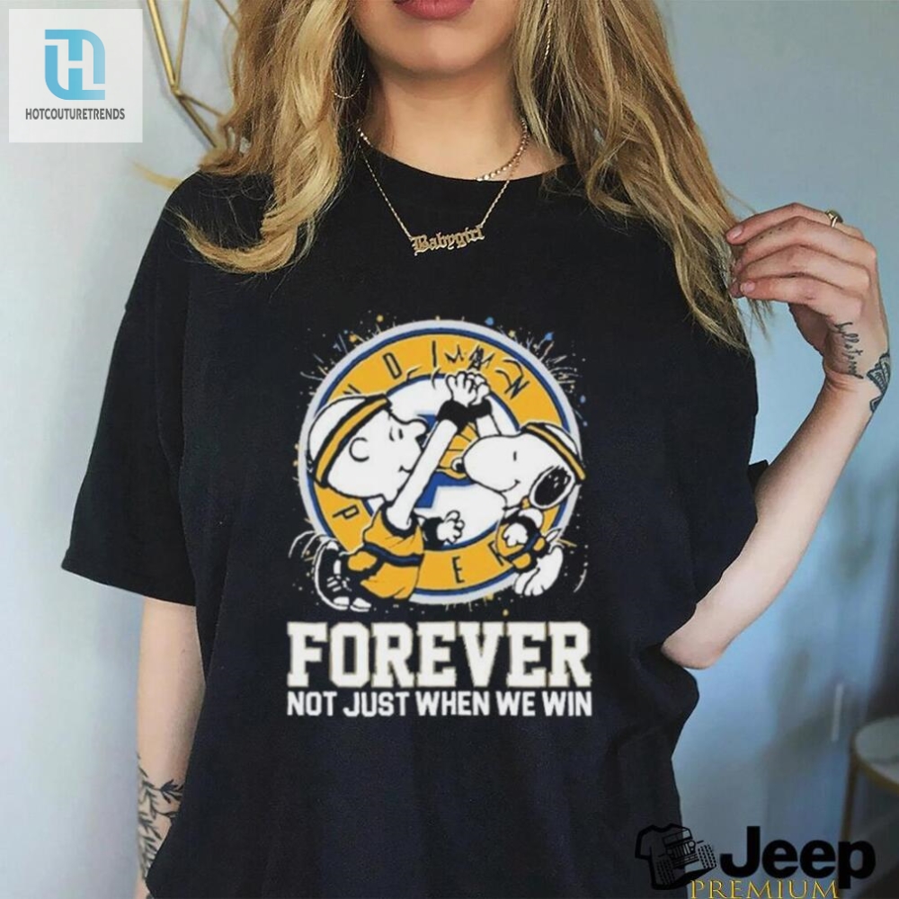 Snoopy  Charlie Pacers Shirt  Win Or Lose Always A Fan