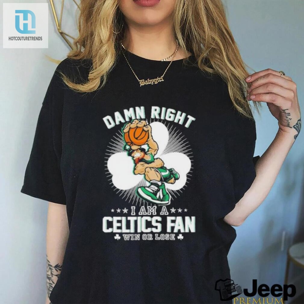 Leprechaun Celtics Fan Shirt  Win Or Lose Laugh  Wear