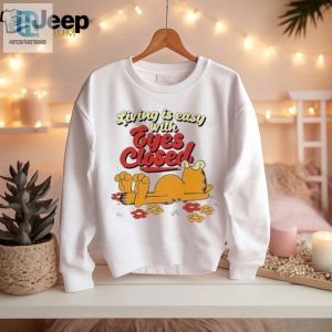 Garfield Tee Living Easy Eyes Closed Funny Unique hotcouturetrends 1 1