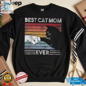 Purrfectly Hilarious Best Cat Mom Ever Tshirt For Cat Girls hotcouturetrends 1 2