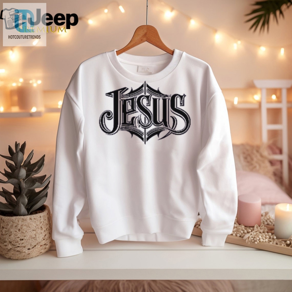 Funny White Jesus Tshirt  Unique Divine Humor Wear