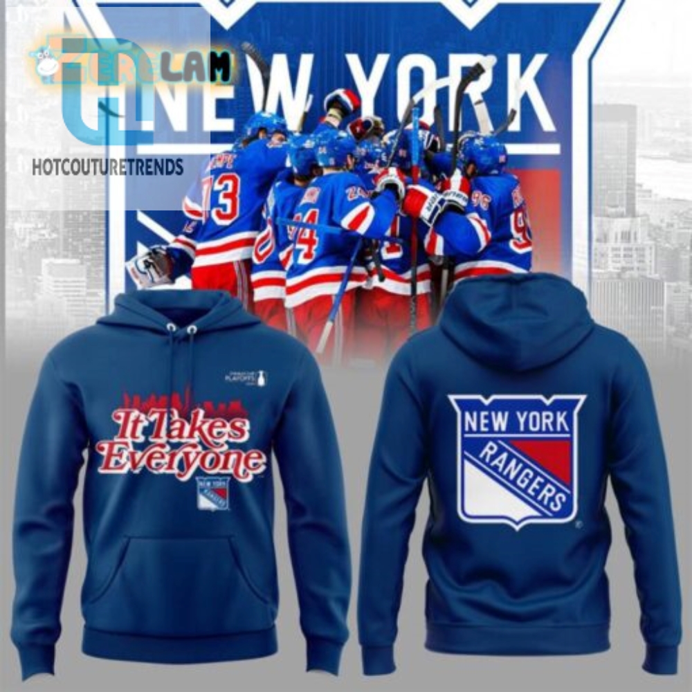 Snuggle  Cheer Quirky Rangers Playoff Hoodie