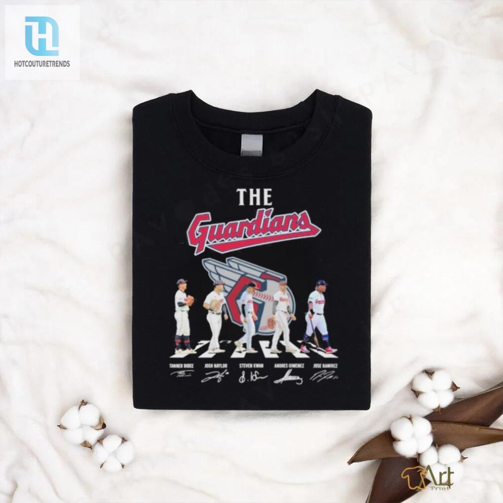 Funny Cleveland Guardians Abbey Road Signatures Tee