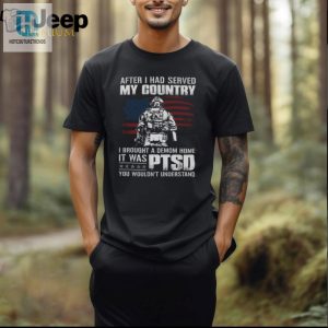 Demon Dad Shirt Funny Veterans Day Gift For Ptsd Awareness hotcouturetrends 1 2