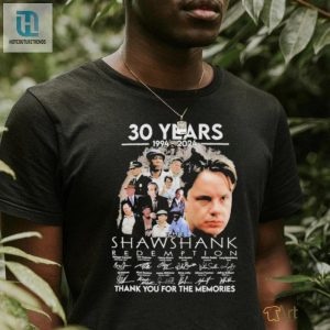 30 Years Of Shawshank Commemorative Funny Signature Shirt hotcouturetrends 1 2